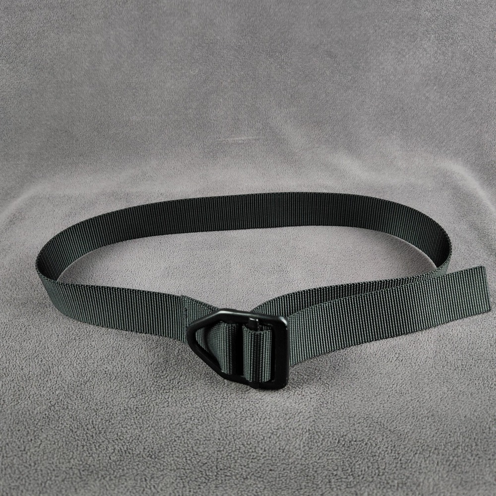 Bison Designs Web Belt Mens Size Medium Green Nylon Military Adjustable USA